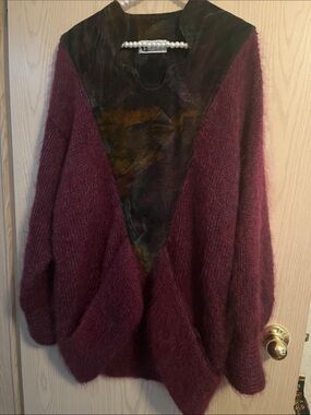 Plum  Mohair-Blend Sweater